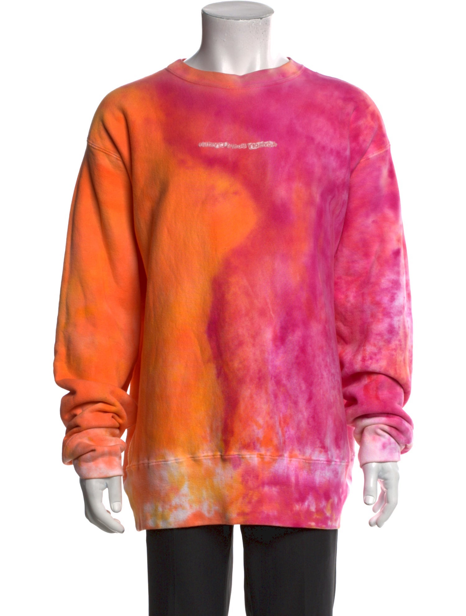 Advisory Board Crystals Tie-Dye Print Crew Neck Pullover