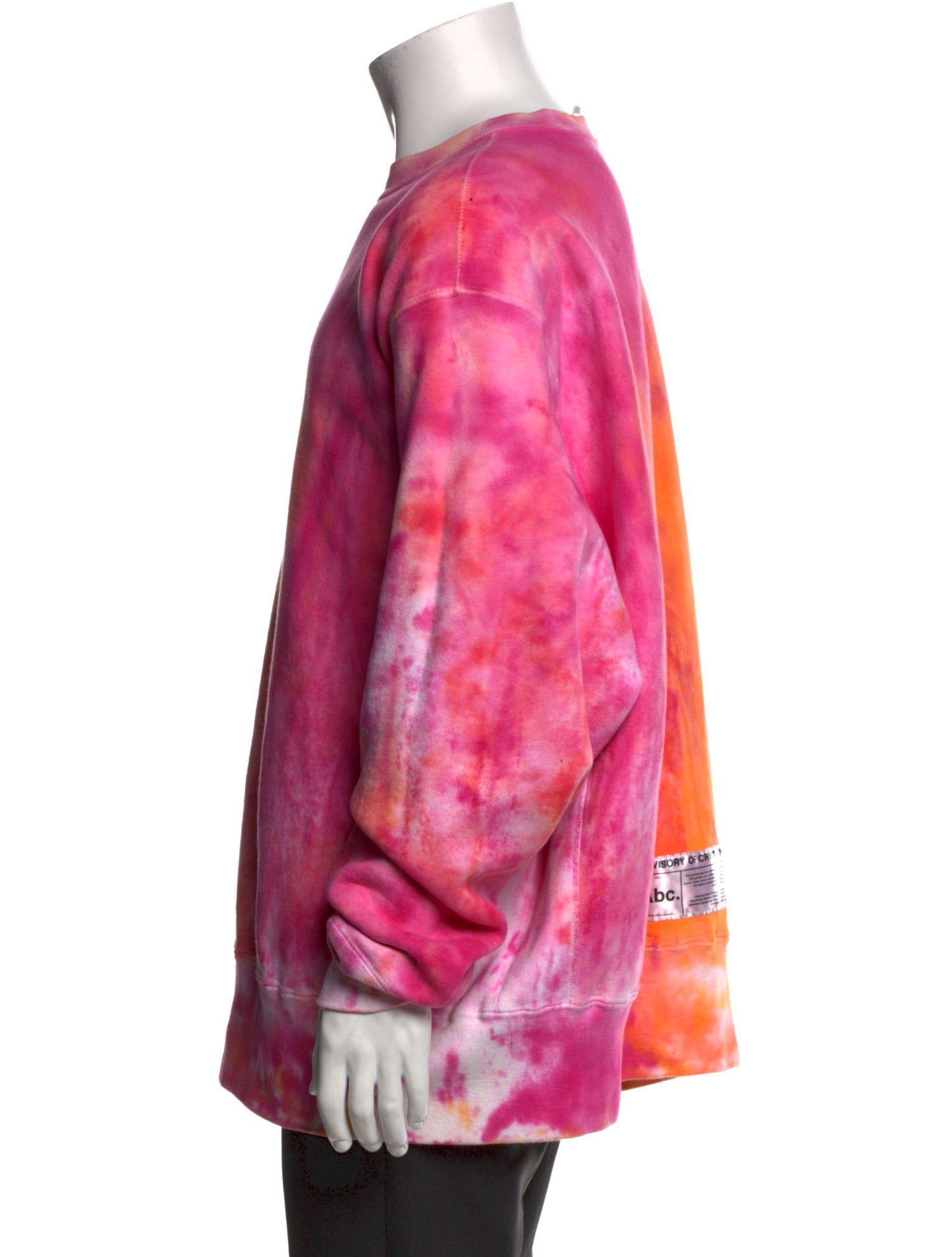 Advisory Board Crystals Tie-Dye Print Crew Neck Pullover