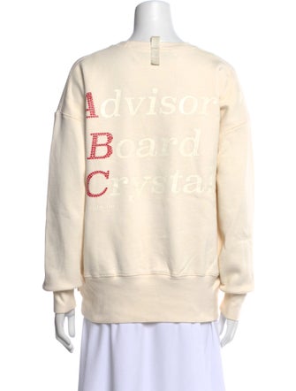 Advisory Board Crystals Graphic Print Crew Neck Sweatshirt
