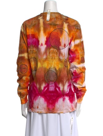 Advisory Board Crystals Printed Crew Neck Blouse