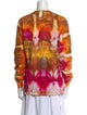Advisory Board Crystals Printed Crew Neck Blouse