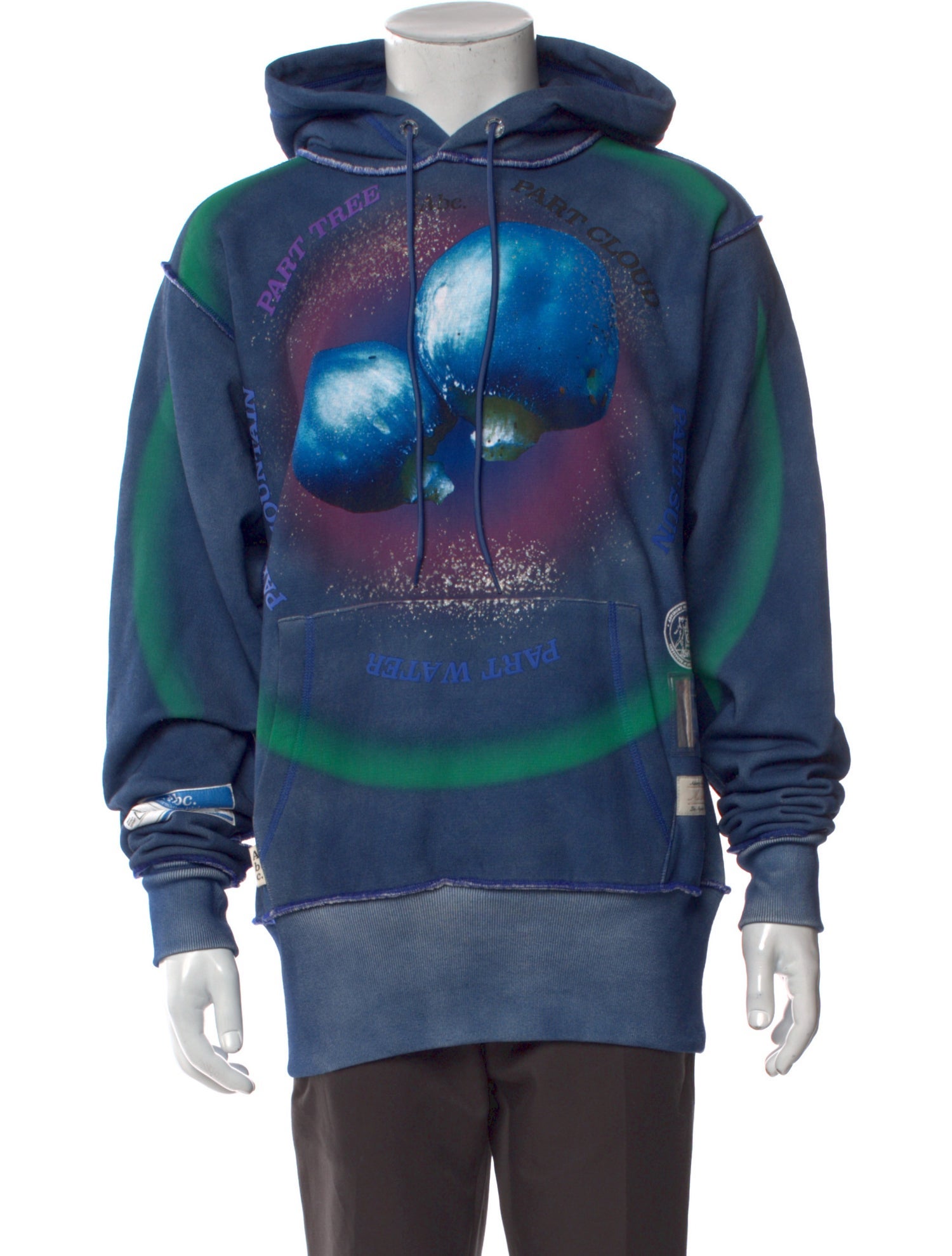 Advisory Board Crystals Graphic Print Crew Neck Hoodie