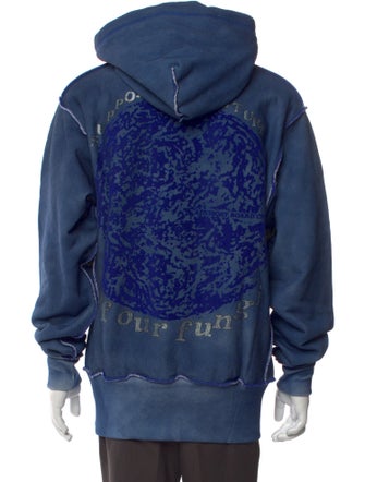 Advisory Board Crystals Graphic Print Crew Neck Hoodie