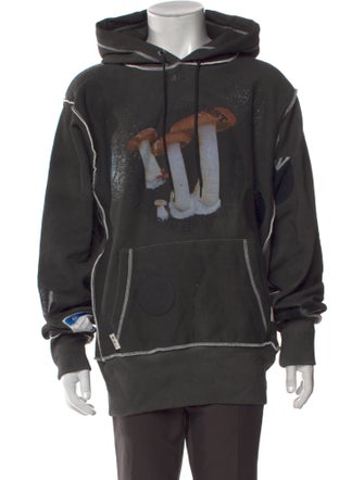 Advisory Board Crystals Graphic Print Crew Neck Hoodie