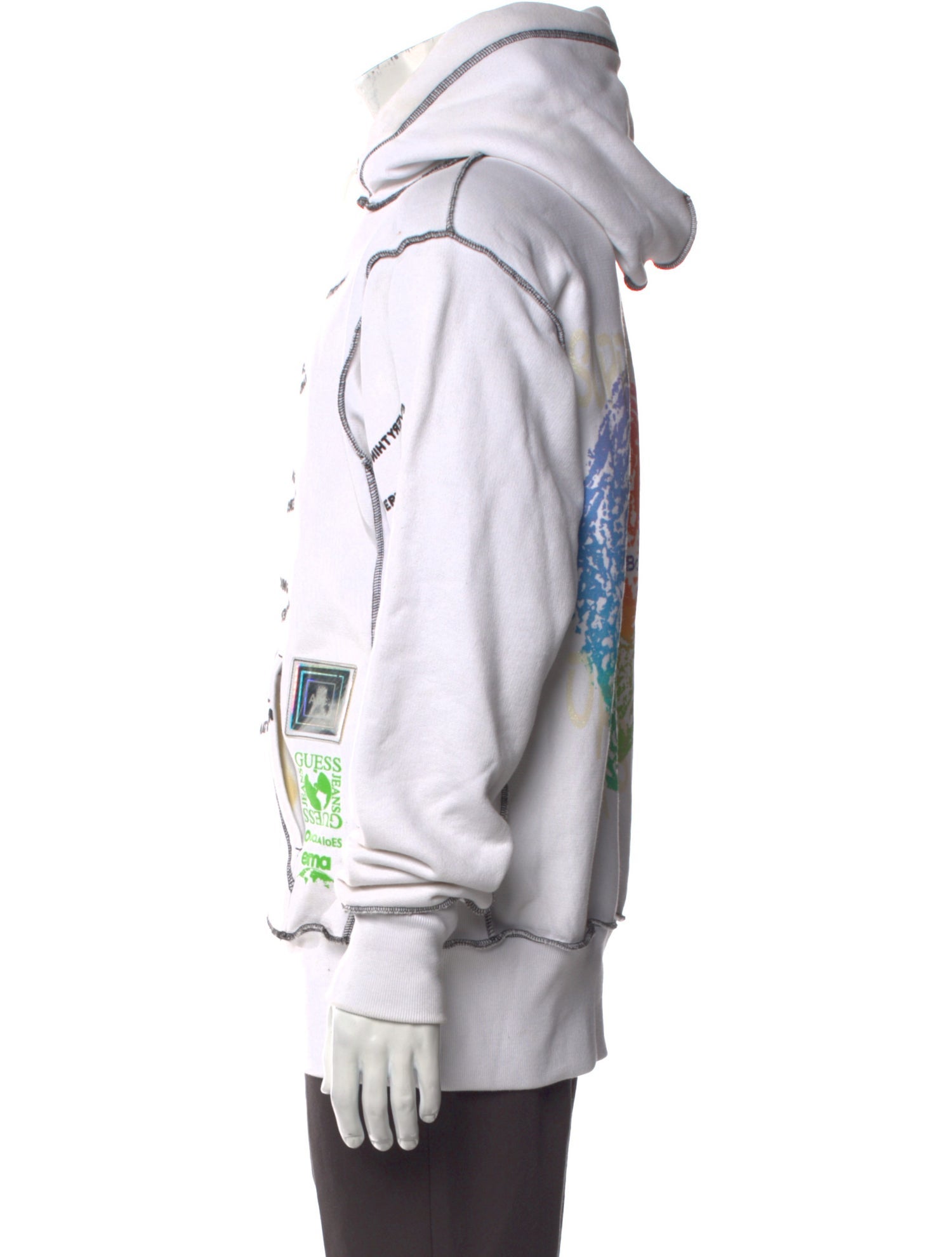 Advisory Board Crystals Graphic Print Crew Neck Hoodie