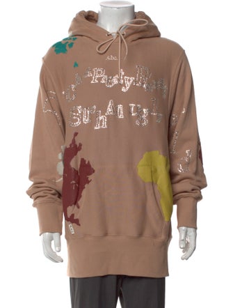 Advisory Board Crystals Graphic Print Crew Neck Hoodie