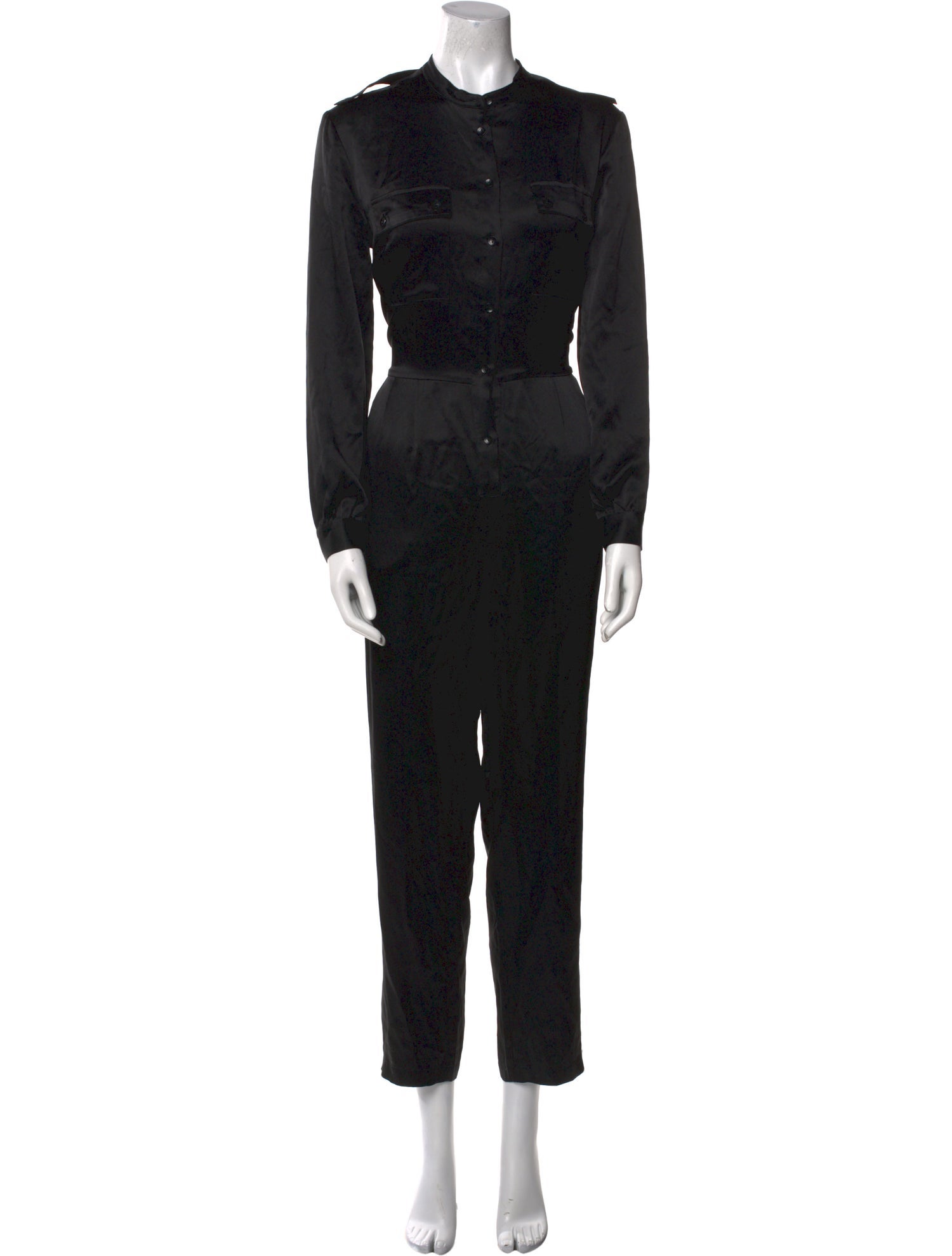 Anine Bing x Helena Christensen Silk Crew Neck Jumpsuit