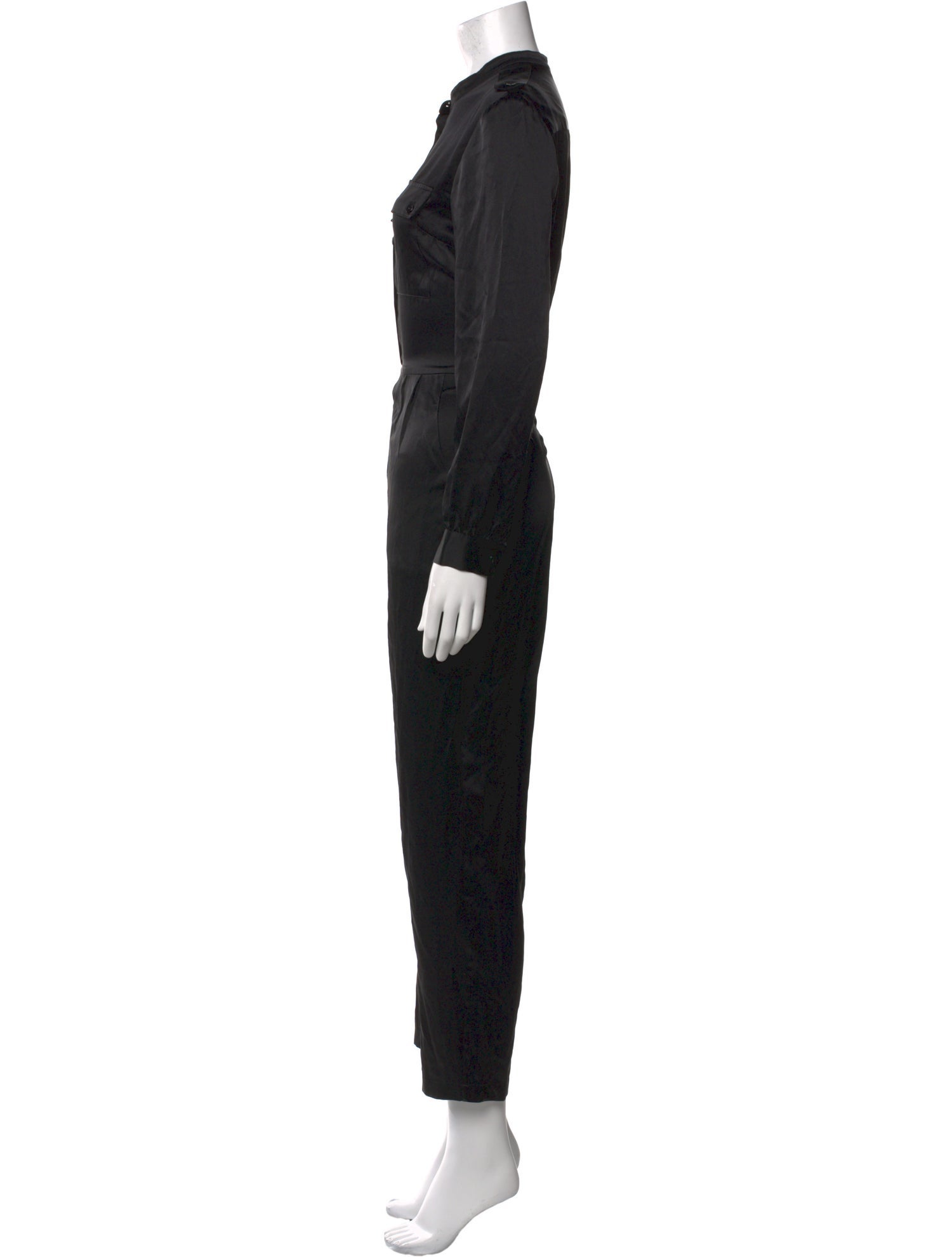 Anine Bing x Helena Christensen Silk Crew Neck Jumpsuit
