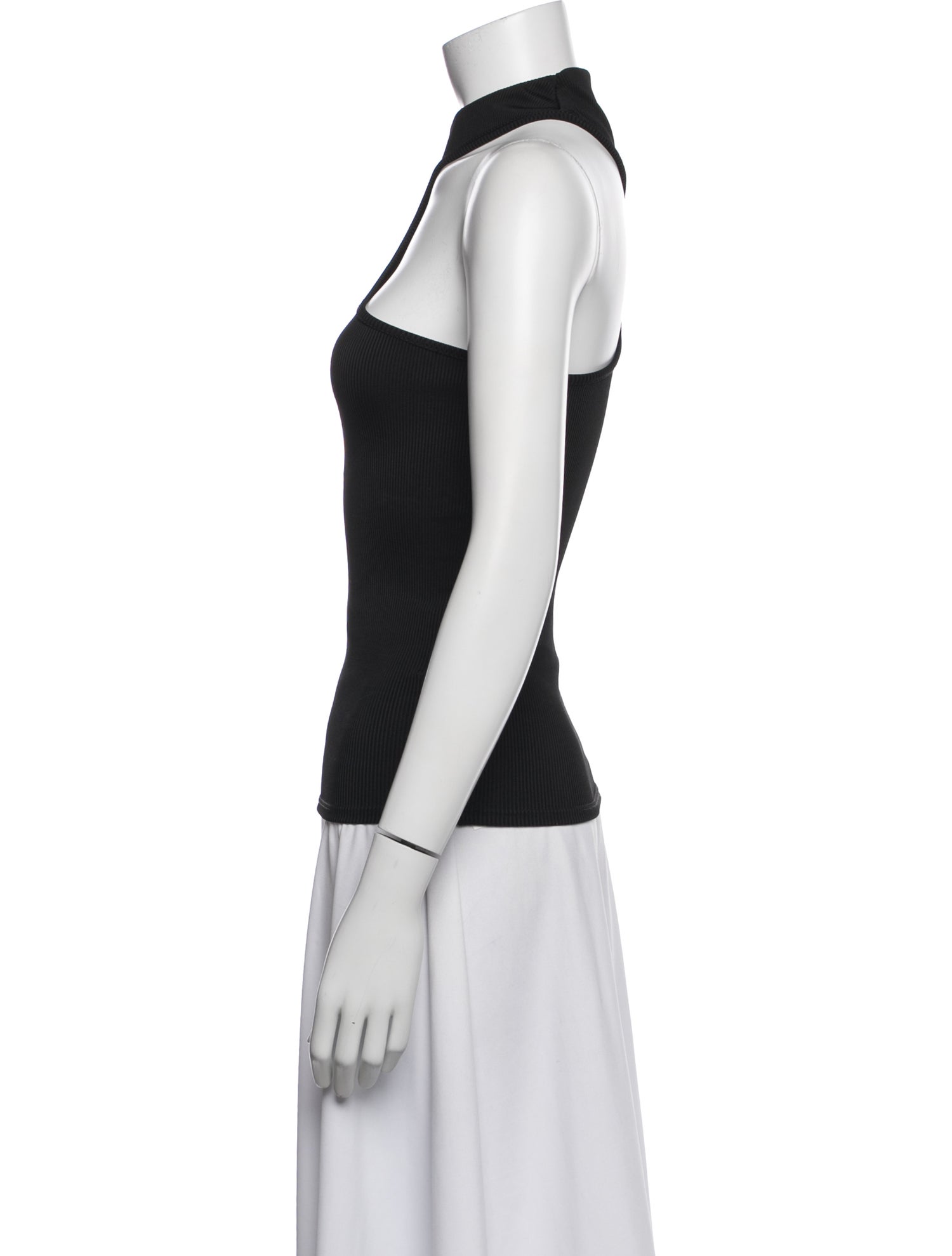 Anine Bing x Helena Christensen Nylon Asymmetrical Top
