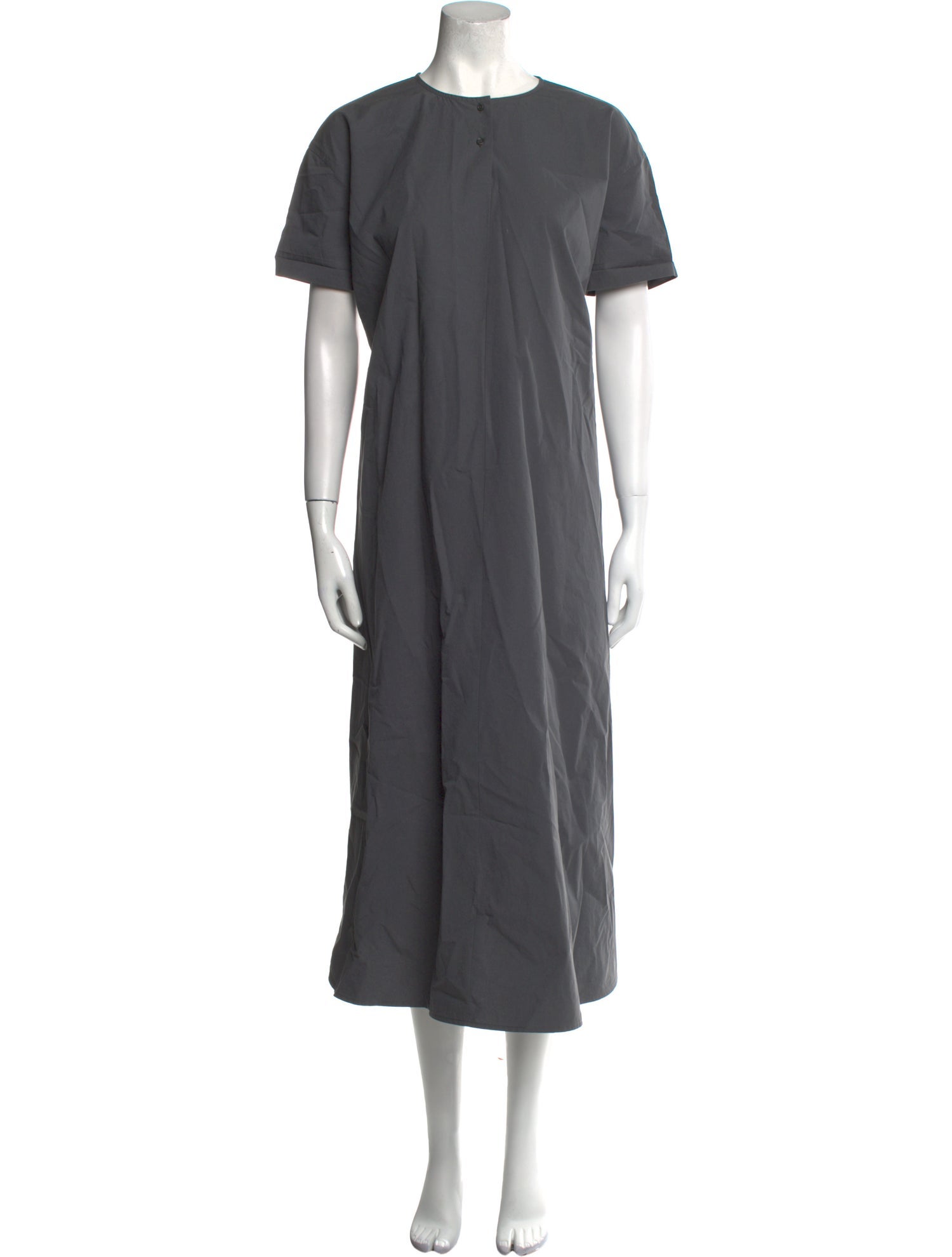 Apuntob Crew Neck Midi Length Dress