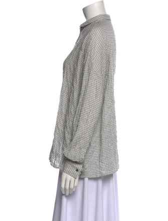 Apuntob Long Sleeve Button-Up Top