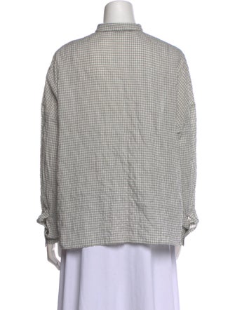 Apuntob Long Sleeve Button-Up Top