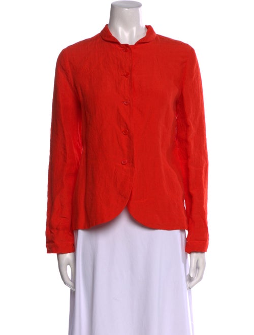 Apuntob Linen Long Sleeve Button-Up Top