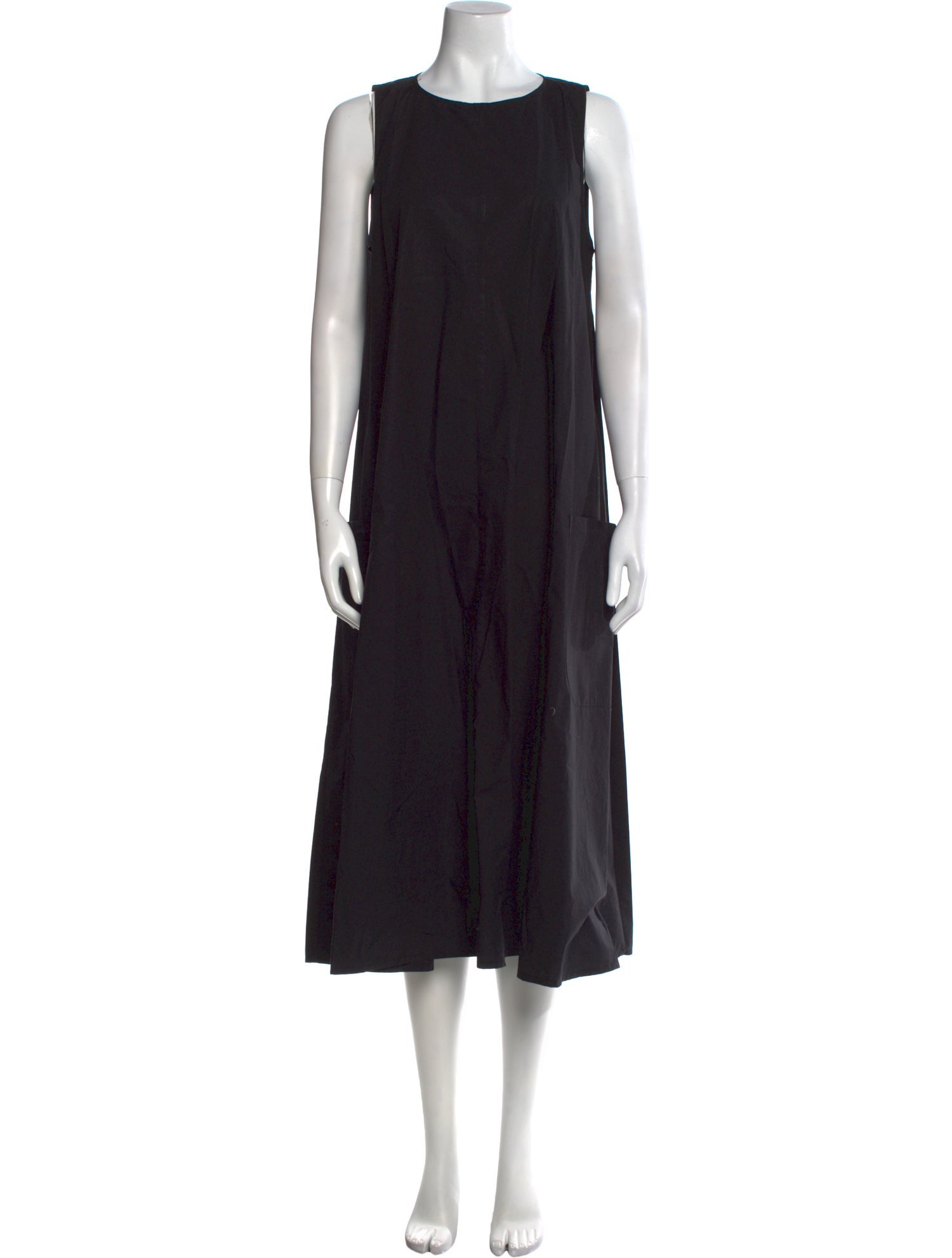 Apuntob Crew Neck Midi Length Dress