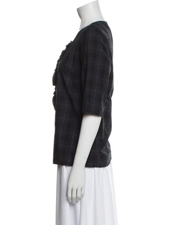 Apuntob Crew Neck Short Sleeve Blouse