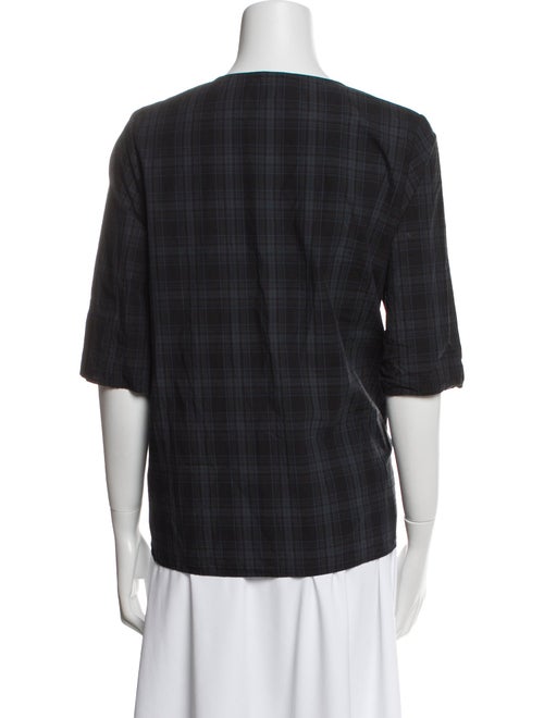 Apuntob Crew Neck Short Sleeve Blouse