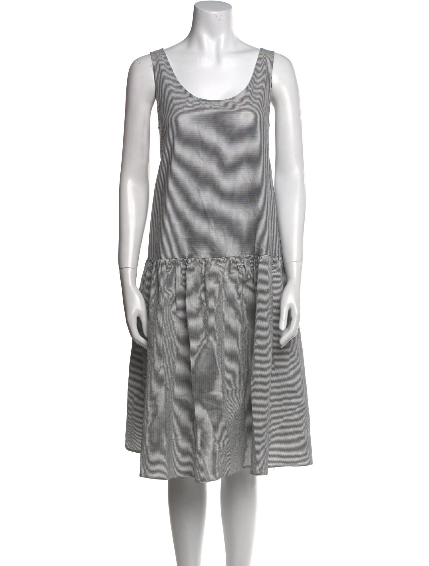 Apuntob Striped Knee-Length Dress