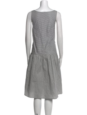 Apuntob Striped Knee-Length Dress