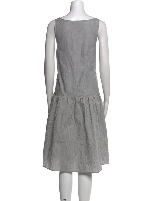 Apuntob Striped Knee-Length Dress