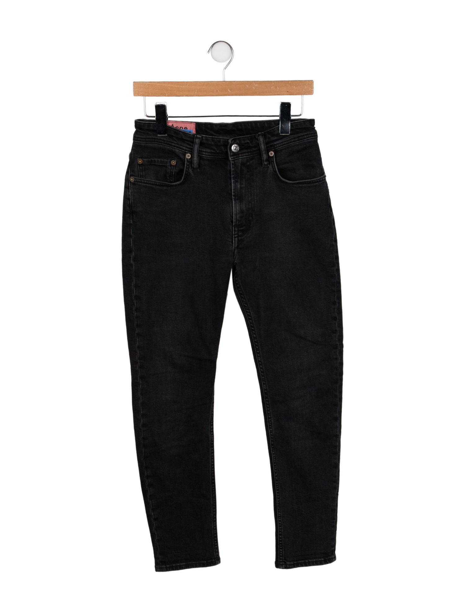 Acne Studios Blå Konst X Starter Mid-Rise Skinny Leg Jeans
