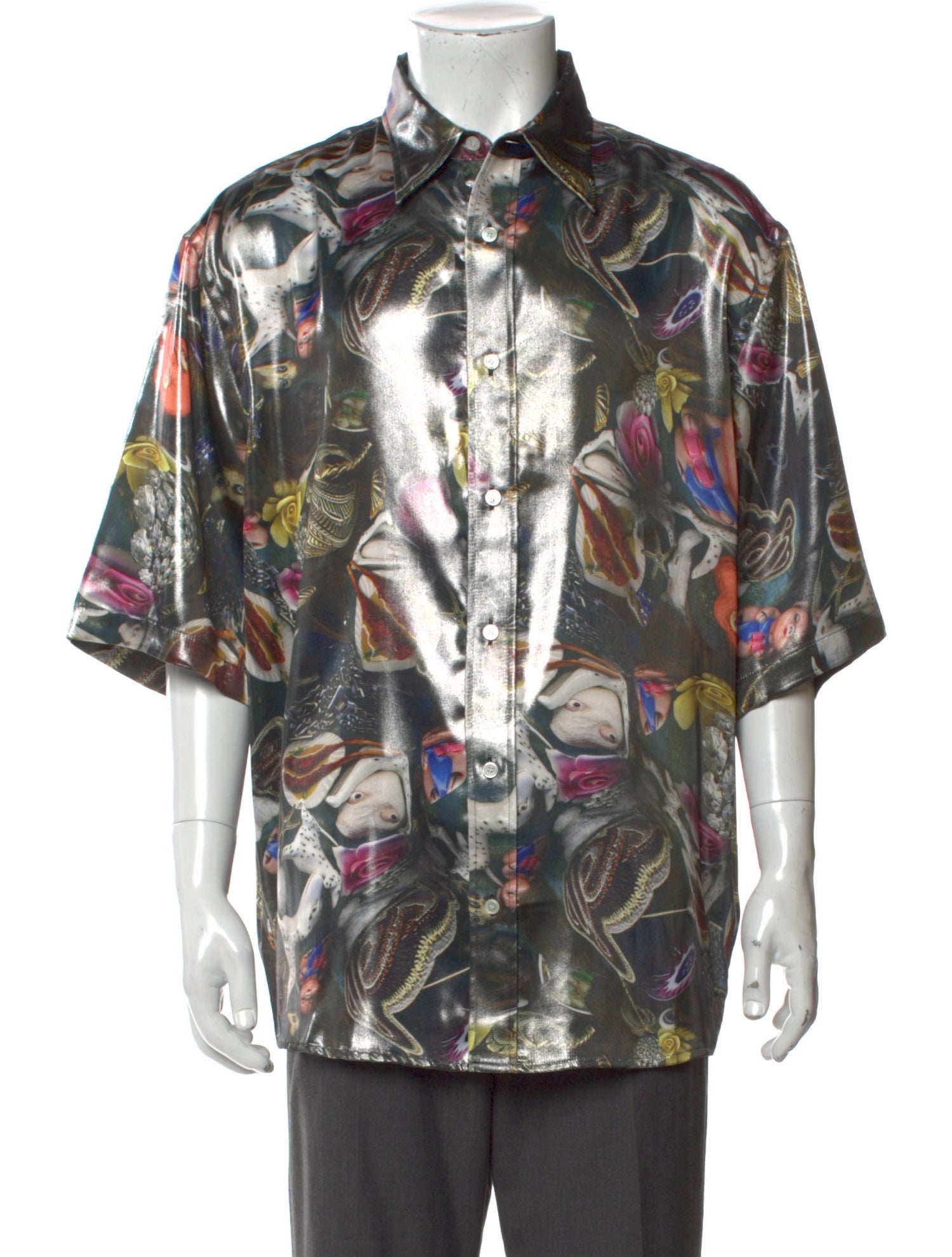 Acne Studios x Per B. Sundberg Printed Three-Quarter Sleeve Shirt w/ Tags