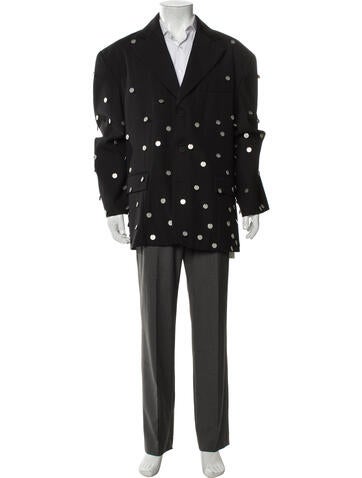 Achilles Ion Gabriel Suiting Polka Dot Print Blazer XL