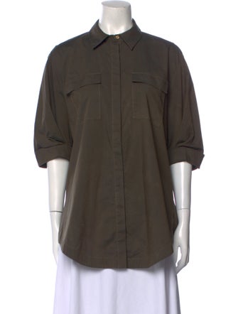 Acler Short Sleeve Button-Up Top