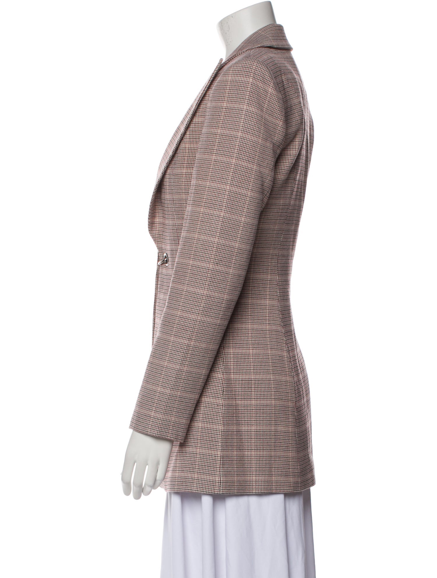 Acler Plaid Print Blazer