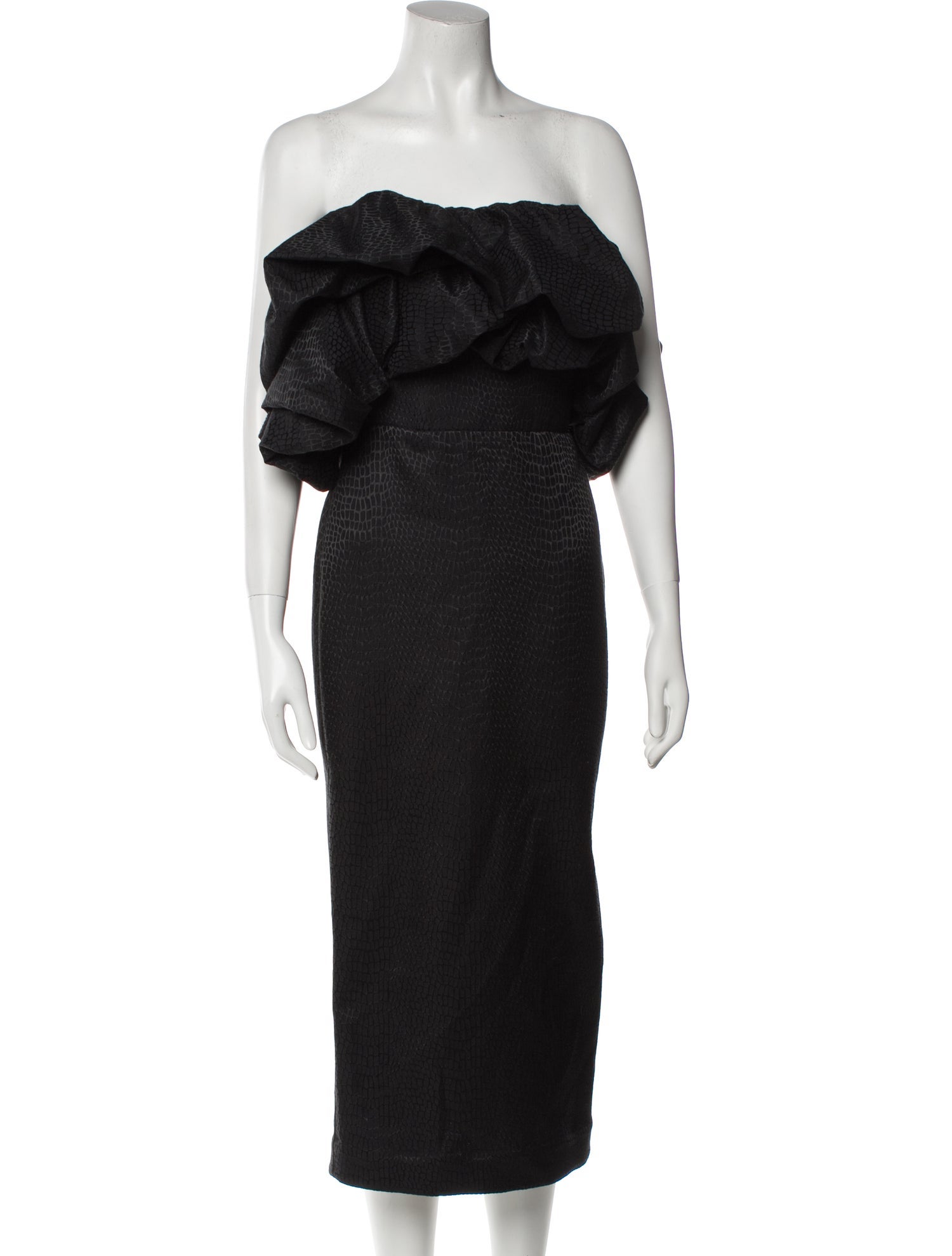 Acler Strapless Knee-Length Dress