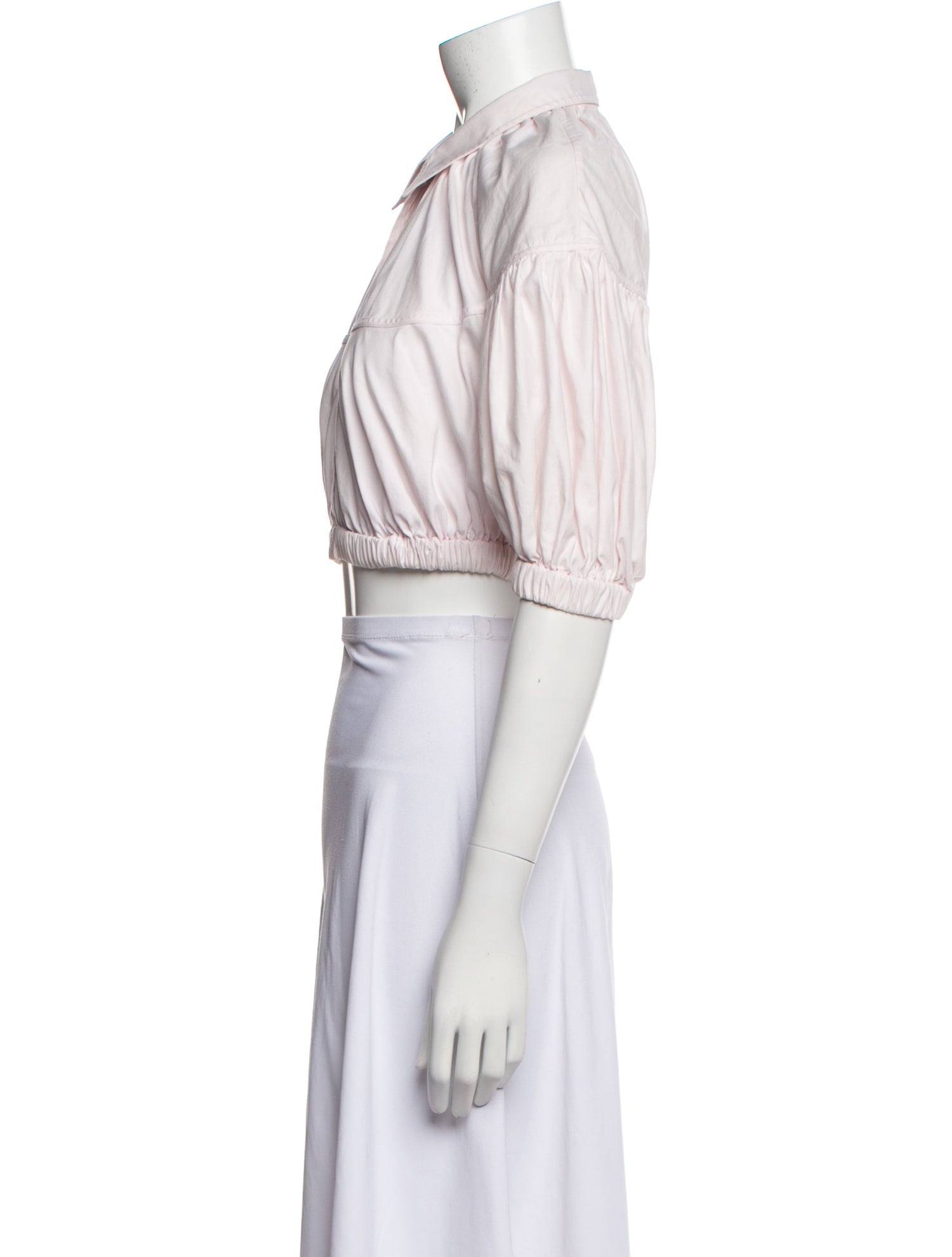 Acler Three-Quarter Sleeve Crop Top