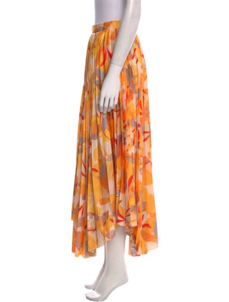 Acler Printed Midi Length Skirt