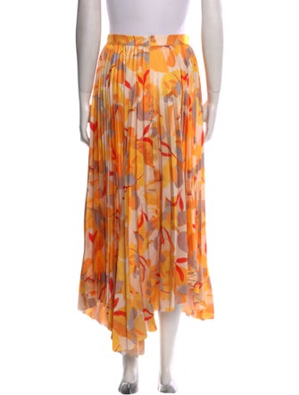 Acler Printed Midi Length Skirt