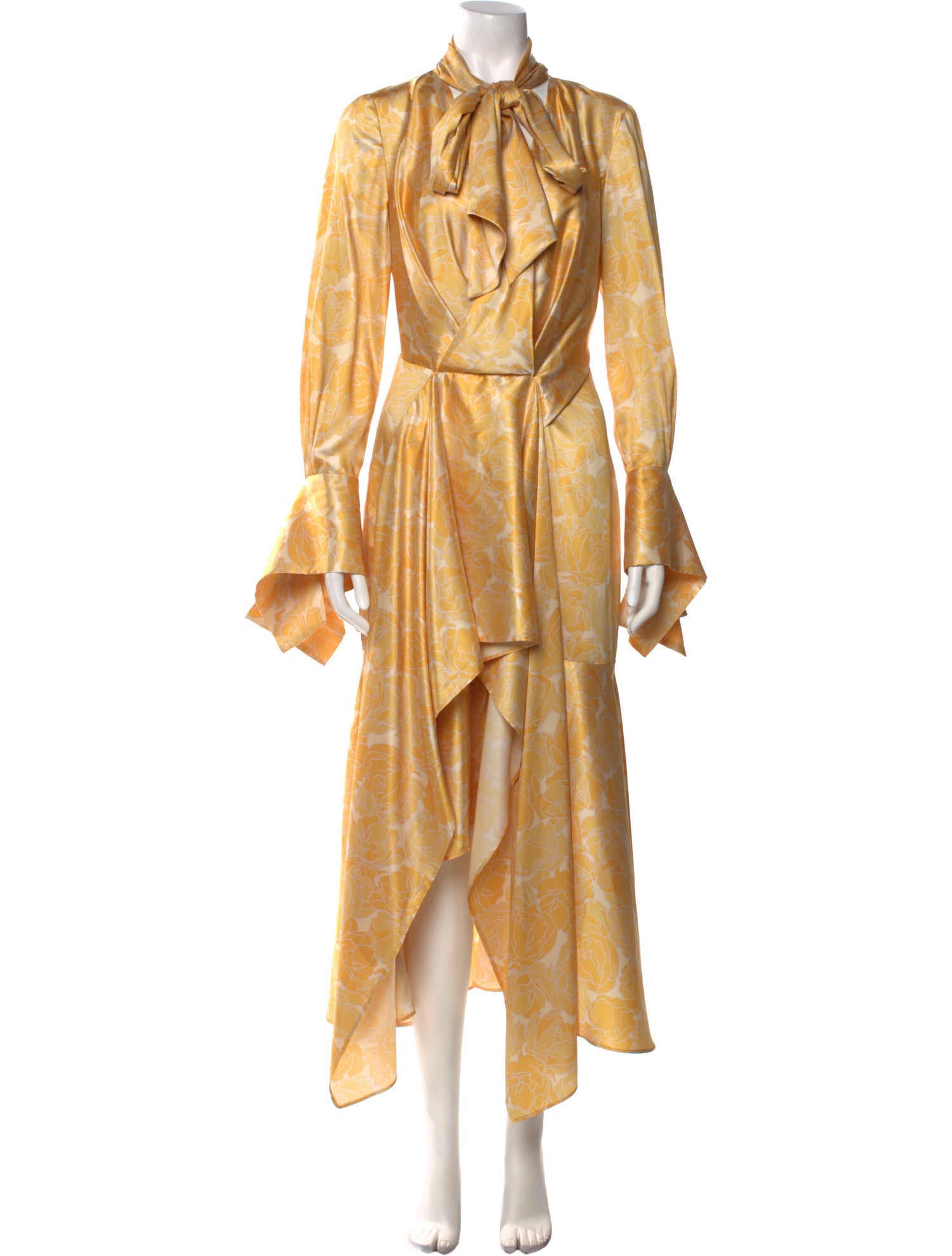 Acler Floral Print Long Dress