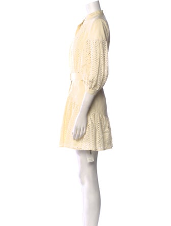 Acler Lace Pattern Mini Dress