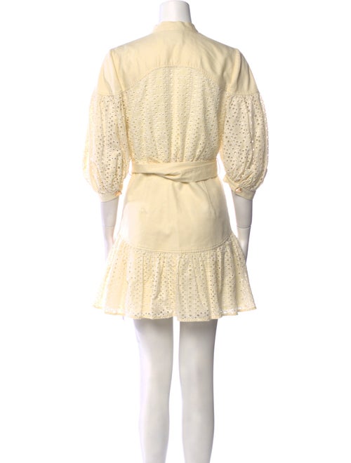 Acler Lace Pattern Mini Dress