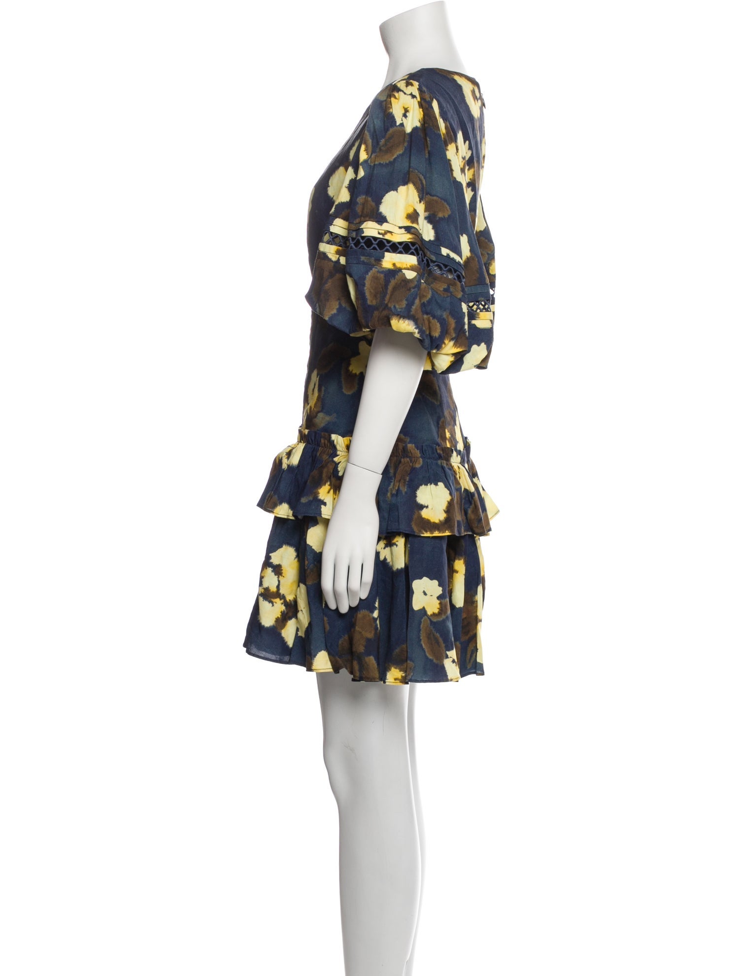 Acler Floral Print Mini Dress