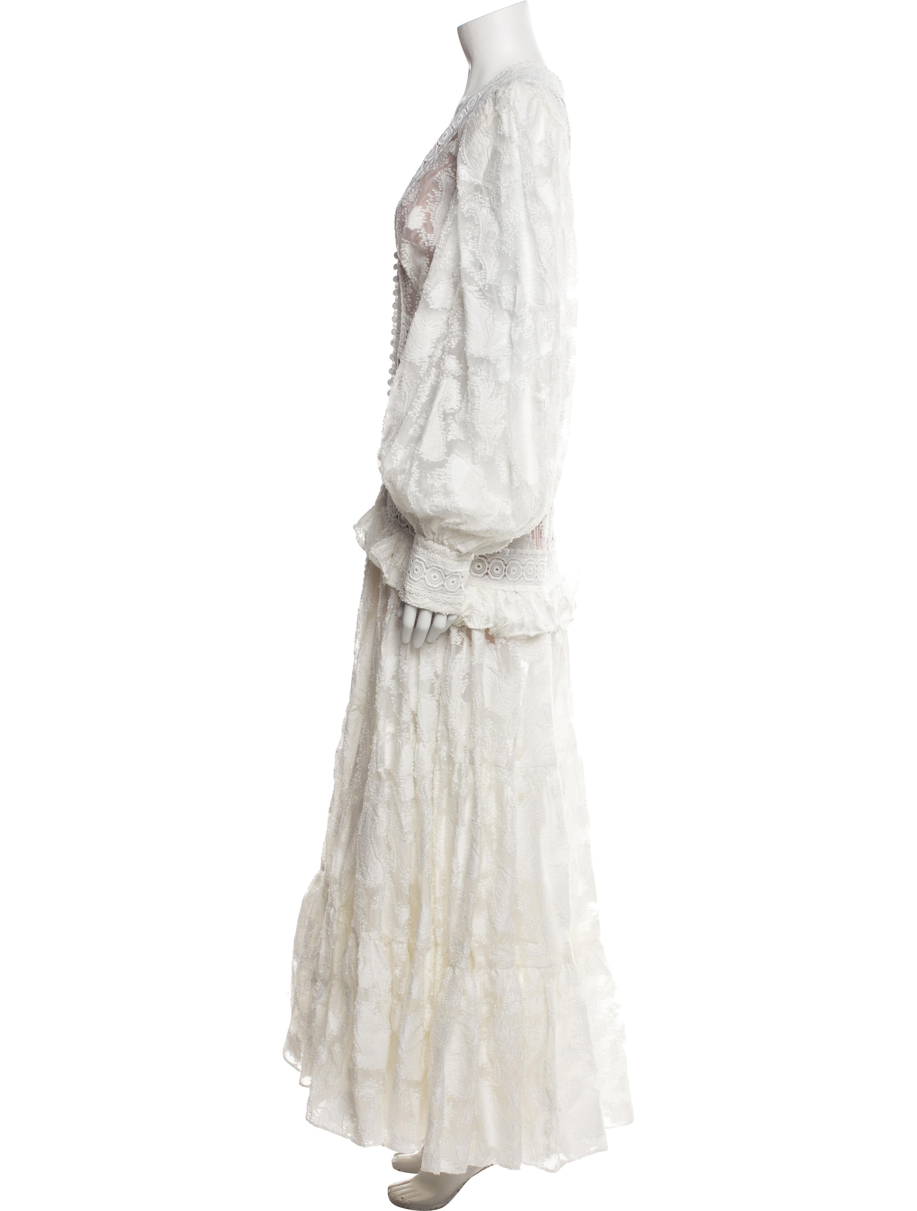 Acler Lace Pattern Long Dress