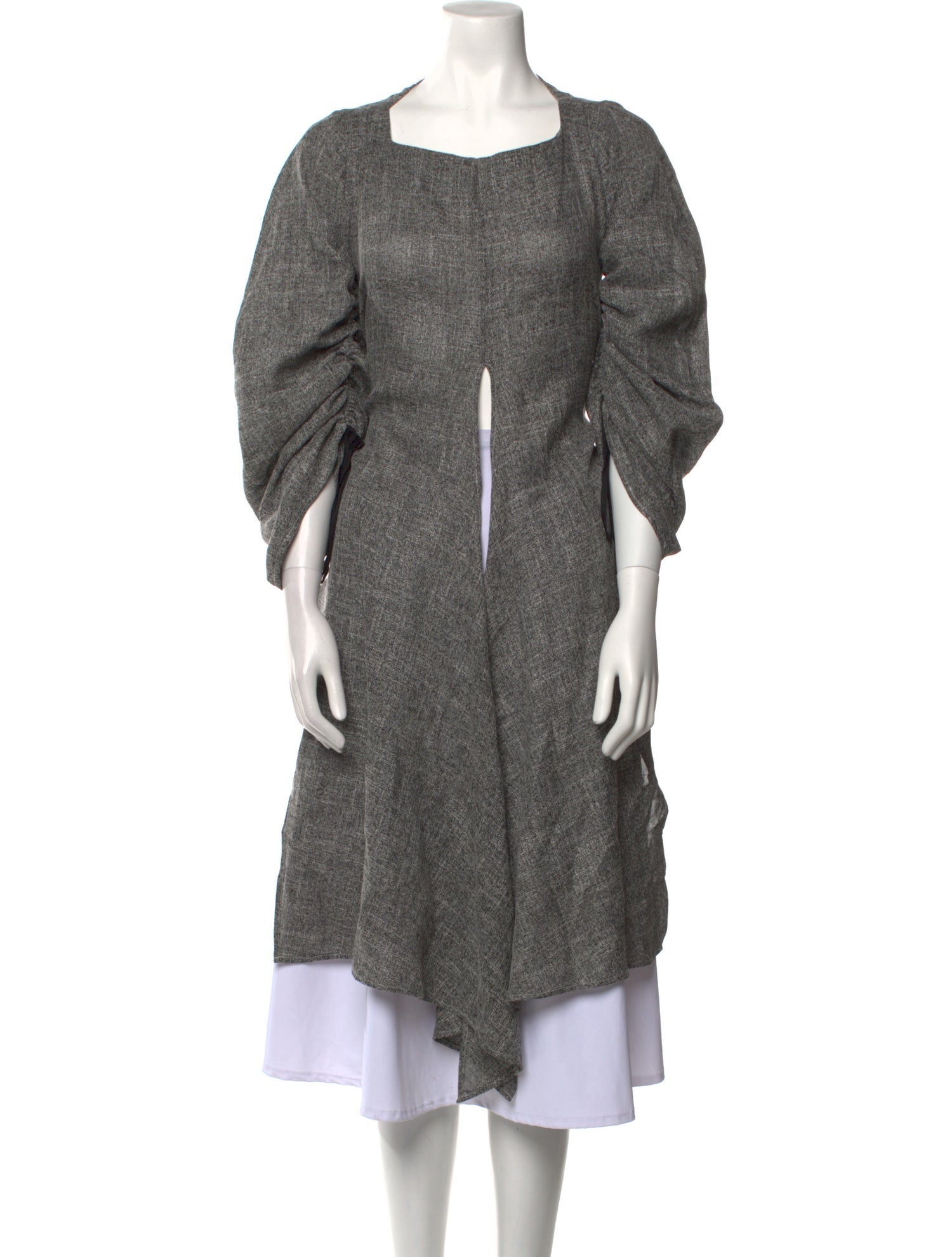 Acler Square Neckline Three-Quarter Sleeve Tunic