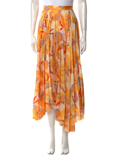 Acler Printed Midi Length Skirt