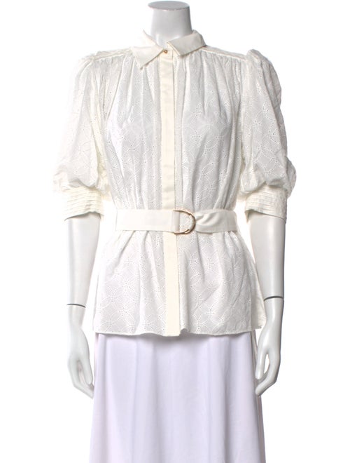 Acler Three-Quarter Sleeve Button-Up Top