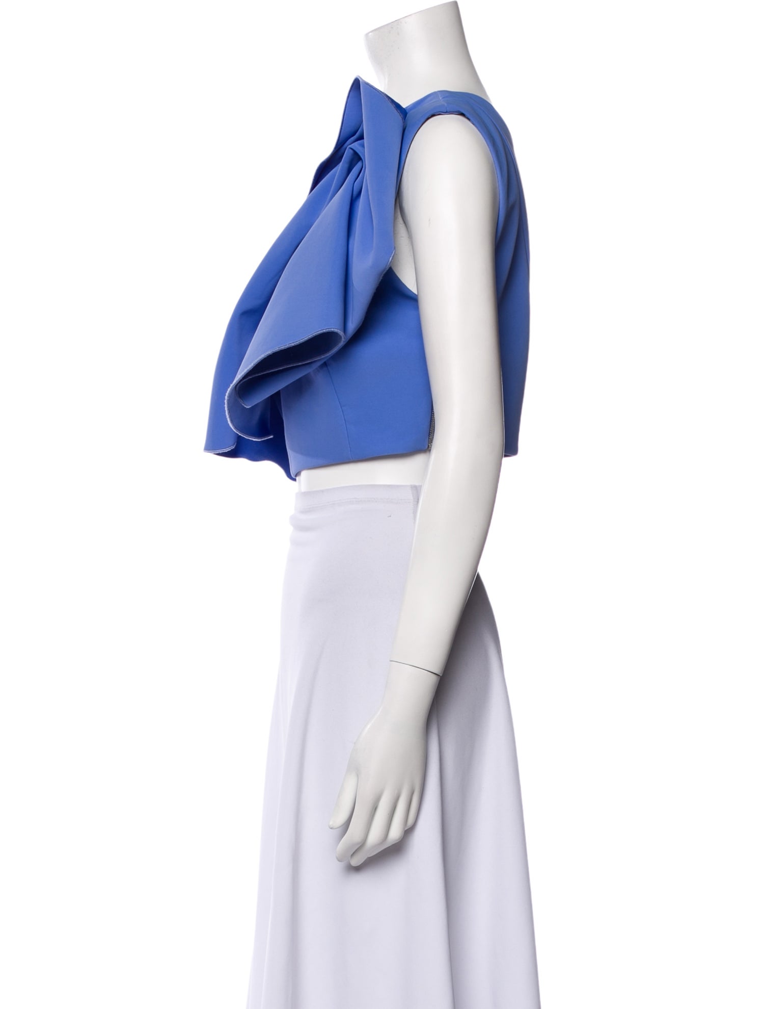 Acler One-Shoulder Short Sleeve Crop Top