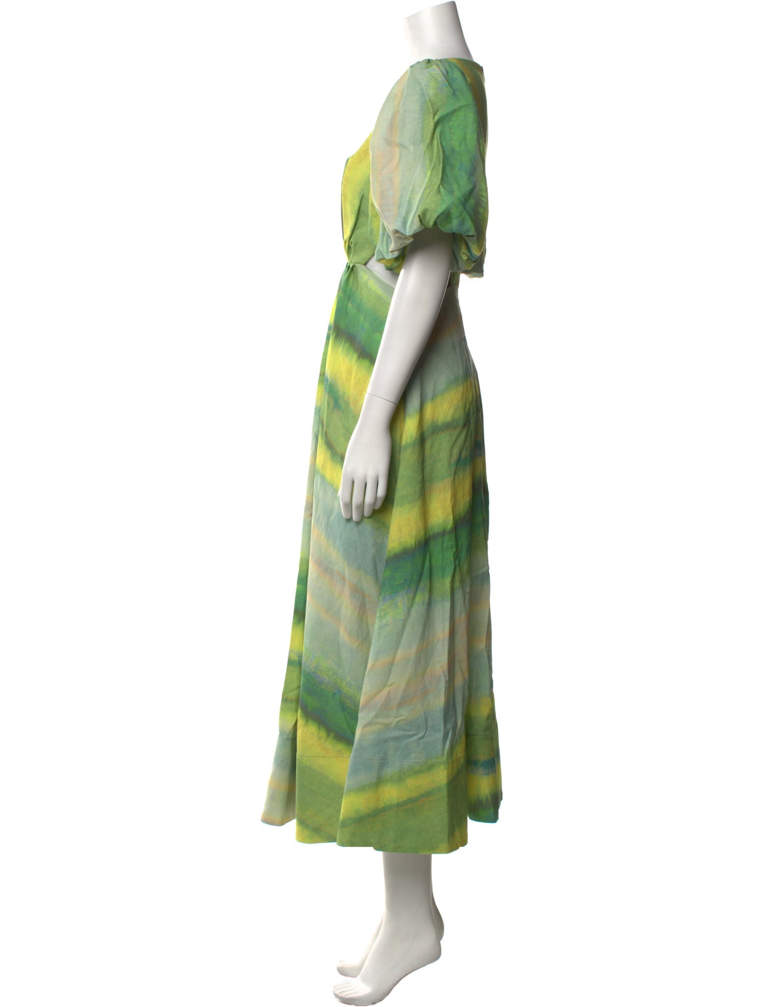 Acler Printed Long Dress