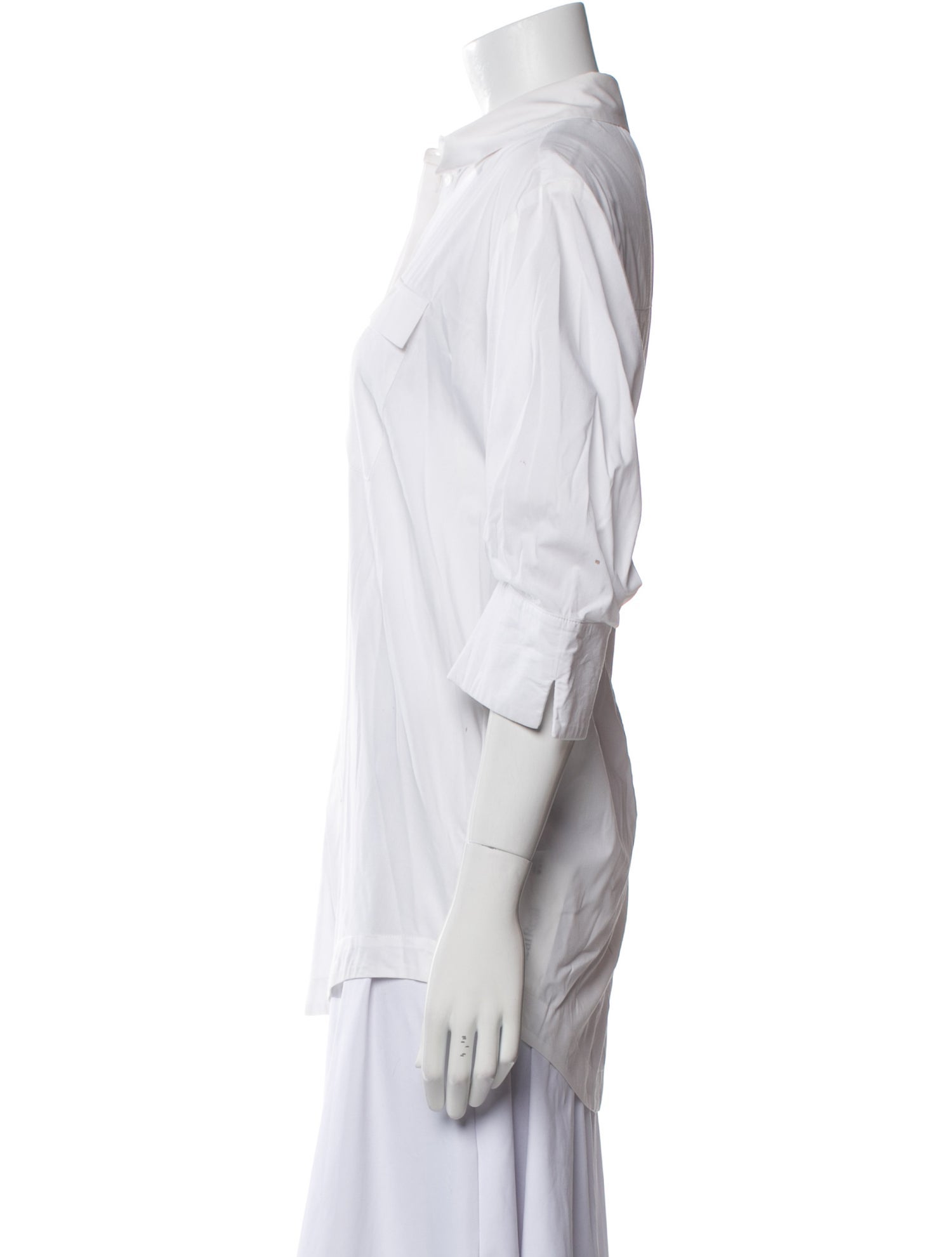 Acler Three-Quarter Sleeve Button-Up Top