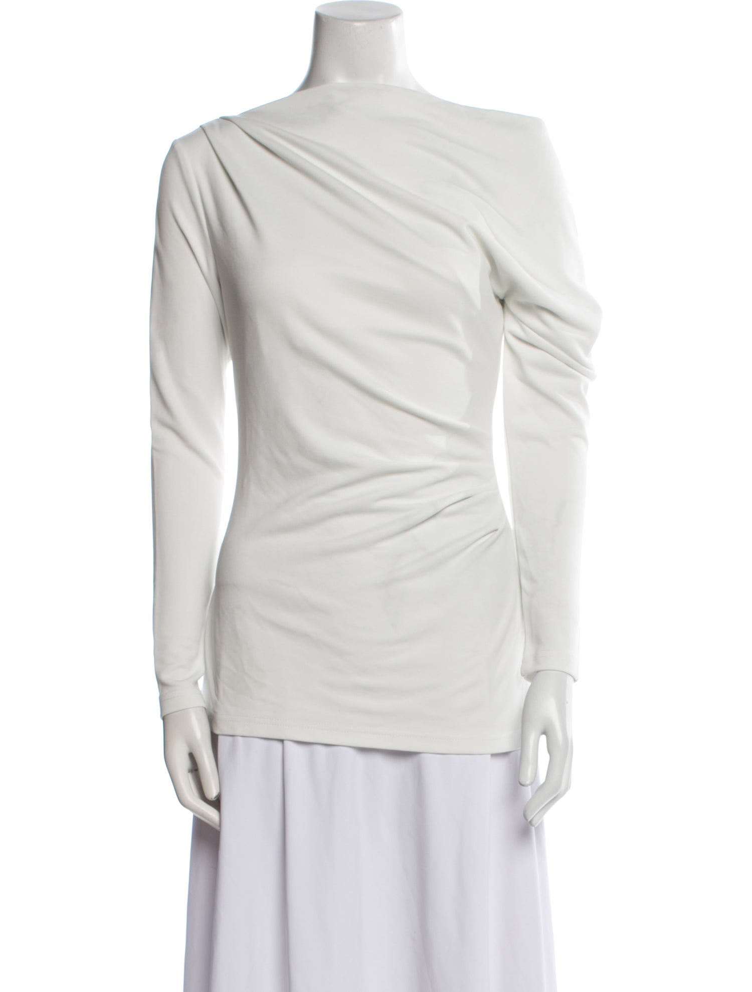 Acler Bateau Neckline Long Sleeve Top