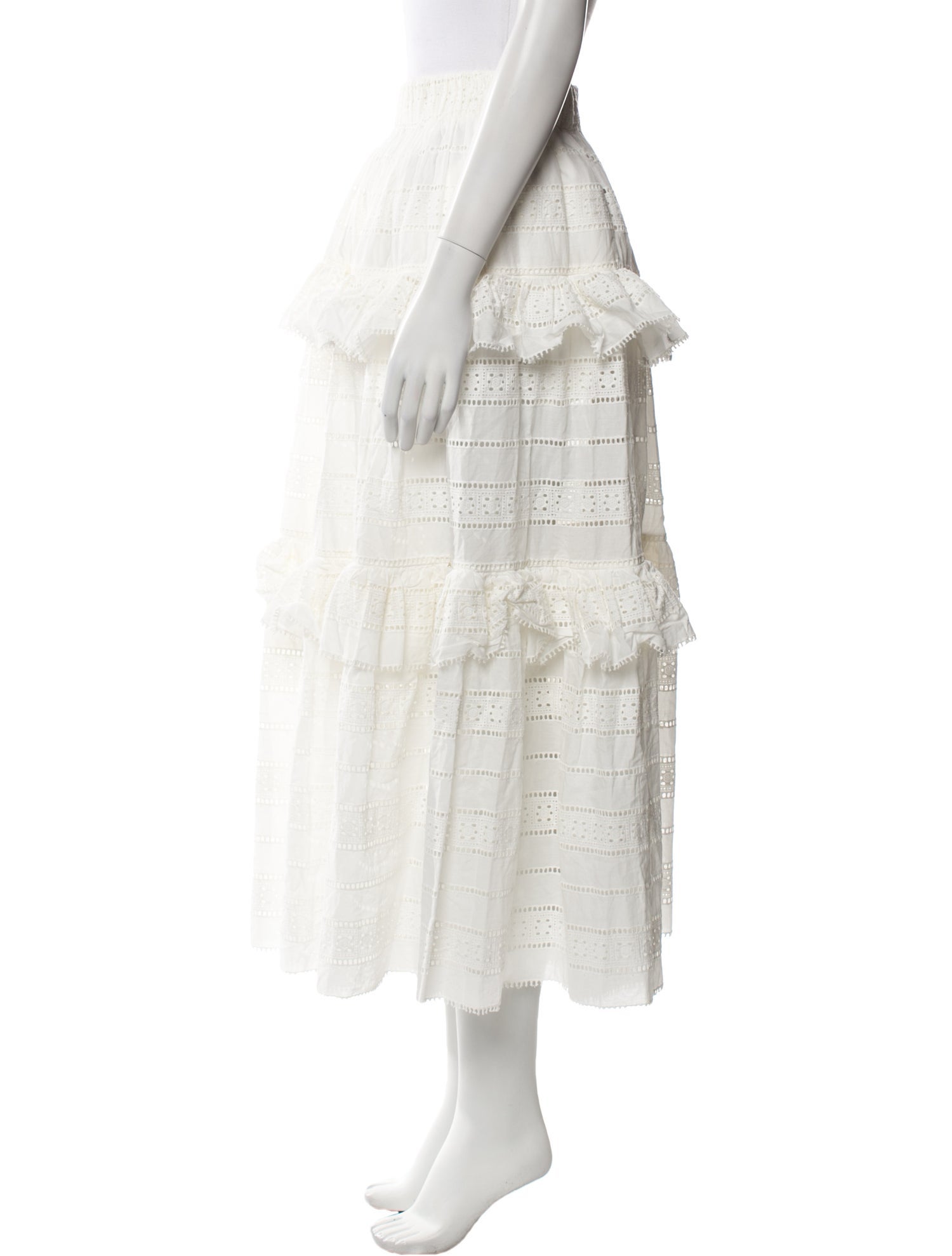 Acler Lace Pattern Midi Length Skirt w/ Tags