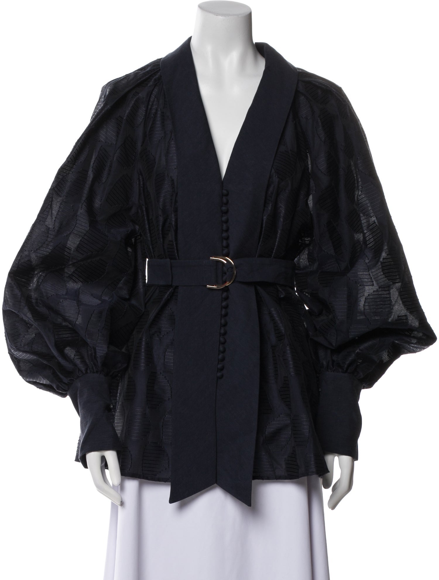 Acler V-Neck Long Sleeve Blouse