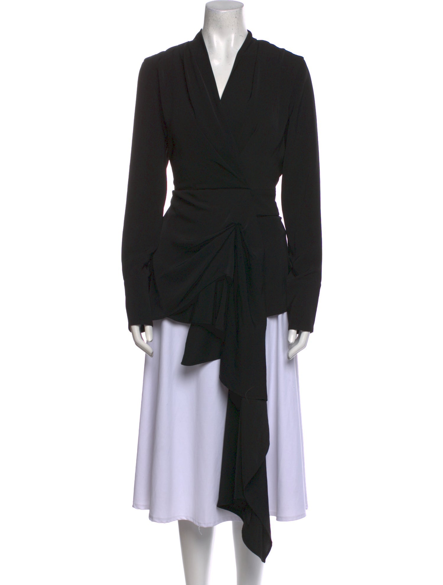 Acler V-Neck Long Sleeve Top