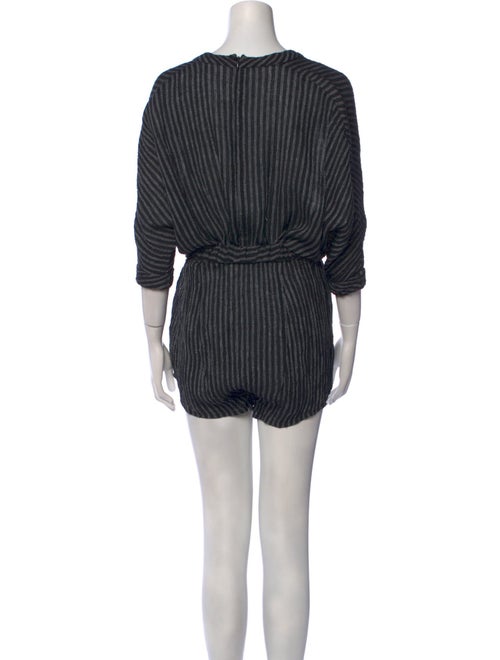 Acler Linen Striped Romper