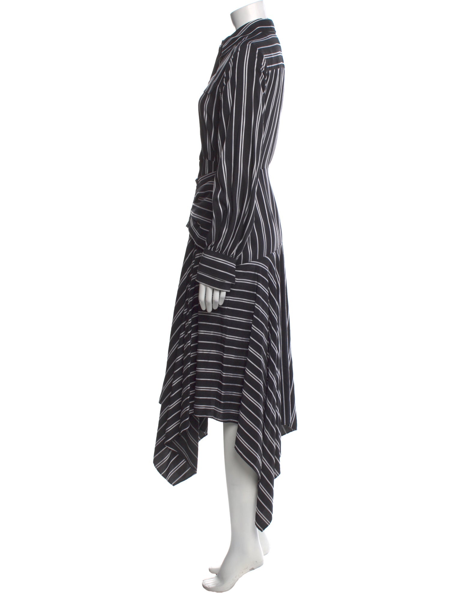 Acler Striped Long Dress