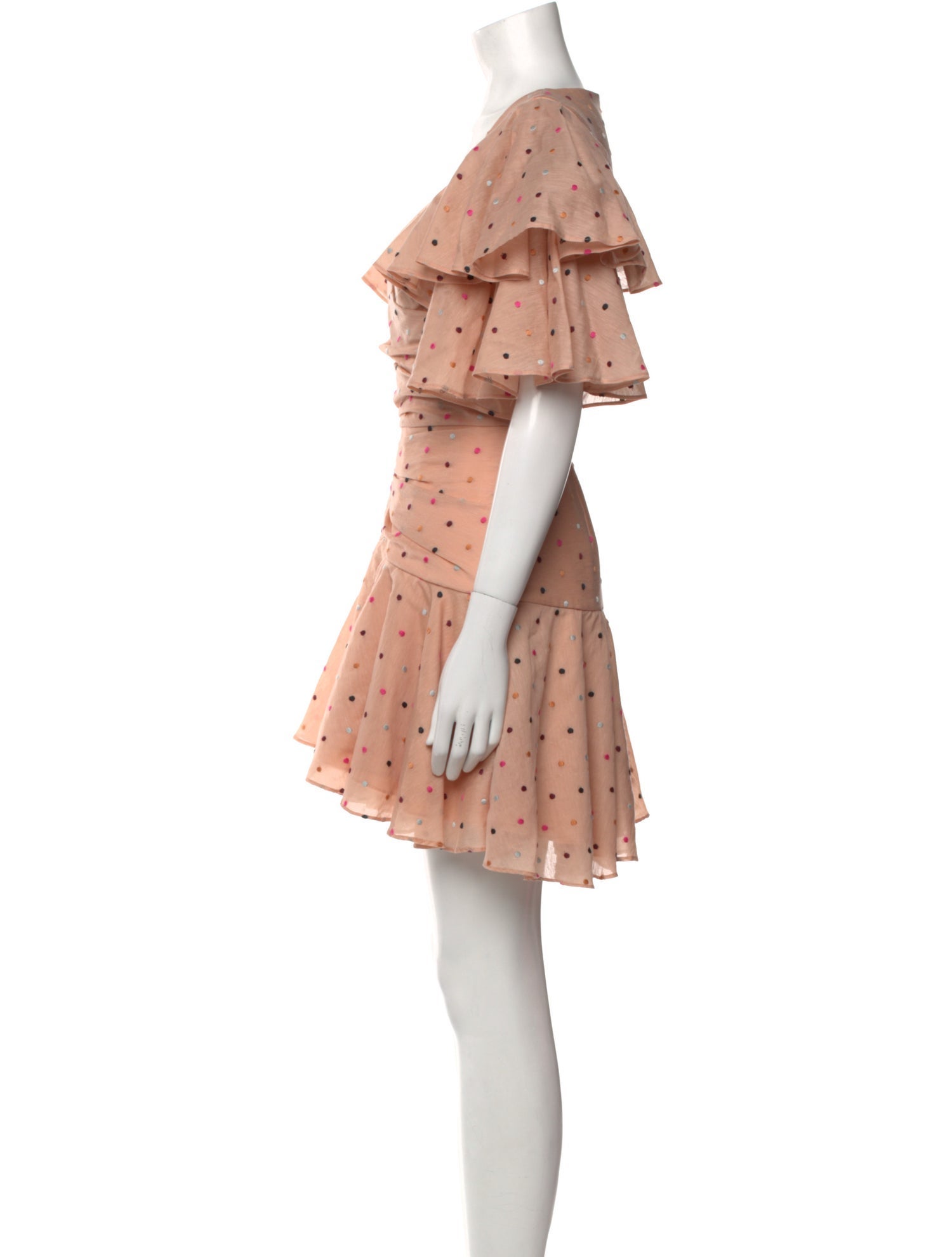 Acler Polka Dot Print Mini Dress